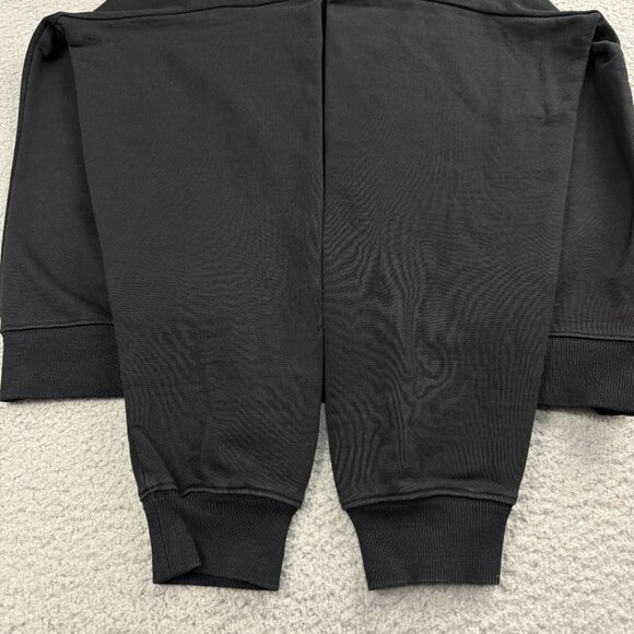 Paul Frank Sweatshirt Womens Large L Black Julius Monkey Rose Embroidery Sweater - Picture 8 of 10